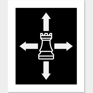 Chess - Rook movements Posters and Art